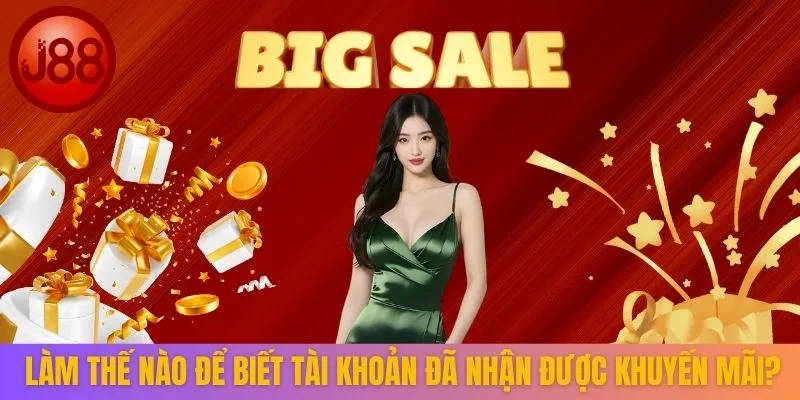 Làm thế nào để biết tài khoản đã nhận được khuyến mãi?