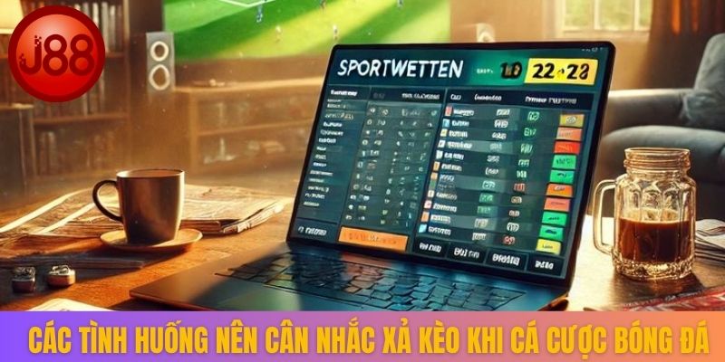 Các tình huống nên cân nhắc xả kèo khi cá cược bóng đá
